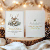 Elegante rustieke Noël Kerst Kaart - Modern Winter