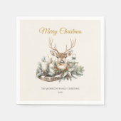 Elegante rustieke Noël kerstservetten - Modern Servet (Voorkant)