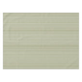 Elegante rustieke olijfgroen Franse kleine strepen Tafelkleed (Voorkant (Horizontaal))