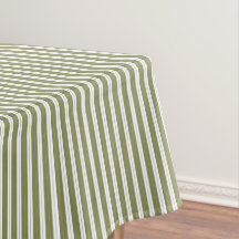 Elegante rustieke olijfgroen Franse kleine strepen