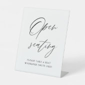 Elegante Rustieke Open Zitplaats Bord, Vind Uw Pla Reclamebord Met Voetstuk (Voorkant)