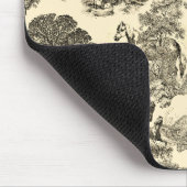 Elegante rustieke paarden Bomen Beige Tan Toile Muismat (Hoek)