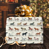 Elegante  rustieke paardenrassen Toile Cadeaupapier