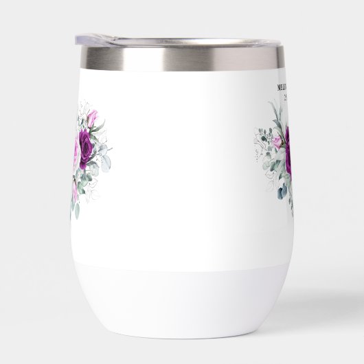 Elegante rustieke Paarse Blush geometrische bruilo (Rechts)