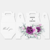 Elegante rustieke Paarse Blush geometrische bruilo Bedankdoosjes (Ongevouwen)