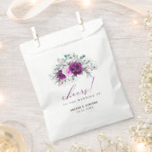 Elegante rustieke Paarse Blush geometrische bruilo Bedankzakje (Geknipt)