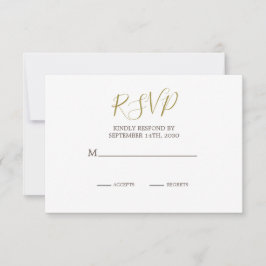 Elegante rustieke palmboom chique bruiloft RSVP Kaartje