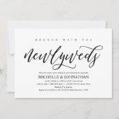 Elegante Rustieke Post Wedding Brunch Invitation K Kaart (Voorkant)