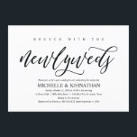 Elegante Rustieke Post Wedding Brunch Invitation K Kaart<br><div class="desc">Een brunchfeest plannen met de pasgetrouwden de dag na de bruiloft? Nodig gasten uit met deze elegante rustieke kalligrafie met als thema Post Wedding Brunch Invitation Kaart. Voeg je brunchgegevens toe in bijpassend zwart lettertype / belettering. #TeeshaDerrick</div>