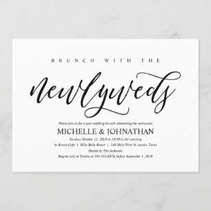 Elegante Rustieke Post Wedding Brunch Invitation K Kaart