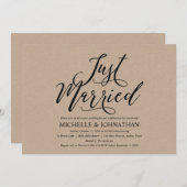 Elegante Rustieke Post Wedding Brunch Invitation K Kaart (Voorkant / Achterkant)