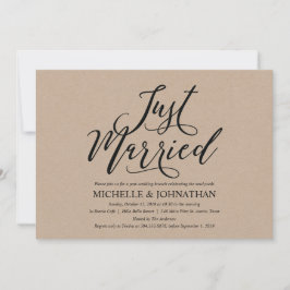 Elegante Rustieke Post Wedding Brunch Invitation K Kaart
