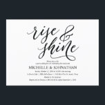 Elegante Rustieke Post Wedding Brunch Invitation K Kaart<br><div class="desc">Een brunchfeest plannen met de pasgetrouwden de dag na de bruiloft? Nodig gasten uit met deze elegante rustieke kalligrafie met als thema Post Wedding Brunch Invitation Kaart. Voeg je brunchgegevens toe in bijpassend zwart lettertype / belettering. #TeeshaDerrick</div>
