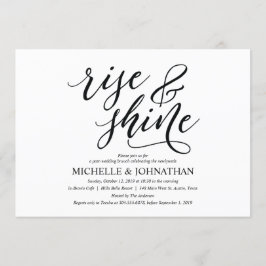 Elegante Rustieke Post Wedding Brunch Invitation K Kaart