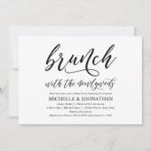 Elegante Rustieke Post Wedding Brunch Invitation K Kaart (Voorkant)