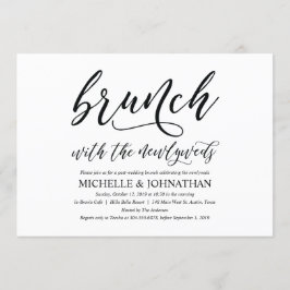Elegante Rustieke Post Wedding Brunch Invitation K Kaart