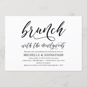 Elegante Rustieke Post Wedding Brunch Invitation K Kaart