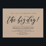 Elegante Rustieke Post Wedding Brunch Invitation K Kaart<br><div class="desc">Een brunchfeest plannen met de pasgetrouwden de dag na de bruiloft? Nodig gasten uit met deze elegante rustieke kalligrafie met als thema Post Wedding Brunch Invitation Kaart. Voeg je brunchgegevens toe in bijpassend zwart lettertype / belettering. #TeeshaDerrick</div>
