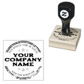 ELEGANTE RUSTIEKE RONDE STEMPEL | Aangepaste zakel (Gestempeld)