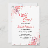 Elegante rustieke Rozen Zomer Bloemen 1e Verjaarda Kaart (Voorkant)