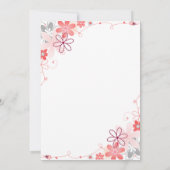 Elegante rustieke Rozen Zomer Bloemen 1e Verjaarda Kaart (Achterkant)