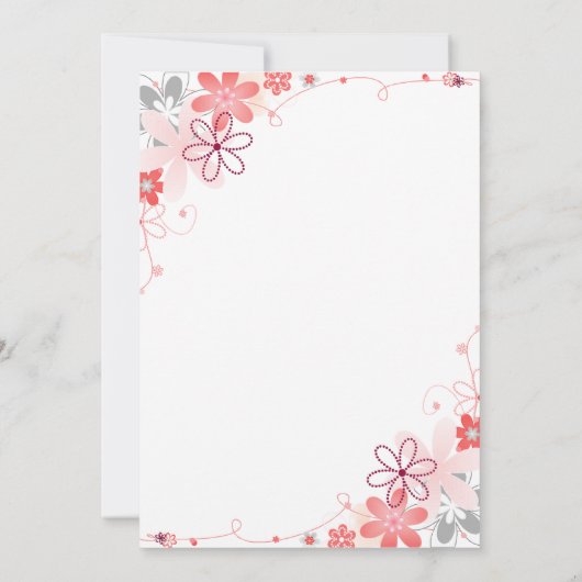 Elegante rustieke Rozen Zomer Bloemen 1e Verjaarda Kaart (Achterkant)