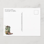 Elegante rustieke schuur foto Save the Date Aankondigingskaart (Achterkant)