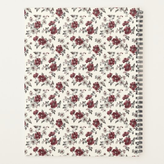 Elegante rustieke stijlvolle chique romantische bl planner (Achterkant)