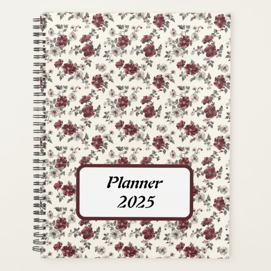 Elegante rustieke stijlvolle chique romantische bl planner (Voorkant)