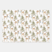 Elegante Rustieke Stofblauwe Kerstmis Inpakpapier Vel (Voorkant)