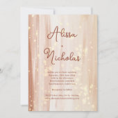 Elegante rustieke terracotta gouden Waterverf brui Kaart (Voorkant)