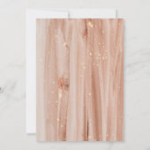 Elegante rustieke terracotta gouden Waterverf brui Kaart (Achterkant)