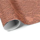 Elegante Rustieke Terracotta Herfst Bloemstuk Cadeaupapier (Rol Hoek)