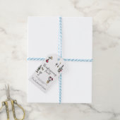 Elegante Rustieke Thanksgiving-diner Cadeaulabel (Met Touw)