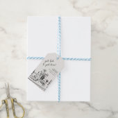 Elegante Rustieke Thanksgiving-diner Cadeaulabel (Met Touw)