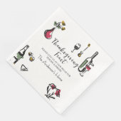 Elegante Rustieke Thanksgiving-diner Servet (Hoek)