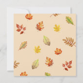 Elegante rustieke Thanksgiving Friendsgiving Diner Kaart (Achterkant)