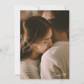 Elegante Rustieke Trouw Uitnodiging Foto Geïnspire (Achterkant)