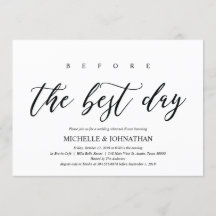 Elegante rustieke trouwrepetitie diner uitnodiging