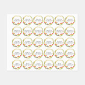 Elegante rustieke Tulip Spring Flowers Voeg Jouw n Labels (Vel)