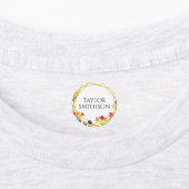 Elegante rustieke Tulip Spring Flowers Voeg Jouw n Labels (Aangebracht)