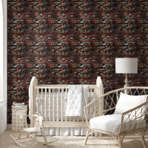 Elegante rustieke Vector Brick Realistische Minima Behang
