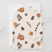 Elegante rustieke Waterverf groen Heilige doop Kaart (Achterkant)