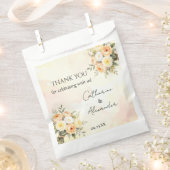 Elegante rustieke Waterverf Rozen bruiloft Dank u Bedankzakje (Geknipt)