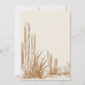 Elegante rustieke Westerne bruiloft Save the Date Kaart (Achterkant)