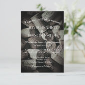 Elegante rustieke wijnkurk bruiloft Kaart (Staand voorkant)