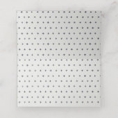 Elegante Rustieke Wijnstok Berg Bruiloft Plaatskaartje (Binnenkant ongevouwen)