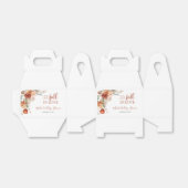 Elegante Rustieke Wildflower Herfst in Liefde Baby Bedankdoosjes (Uitgevouwen)