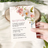 Elegante rustieke Wildflower Receptie Kaarten