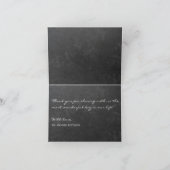 Elegante rustieke winter dank u bruiloft bedankkaart (Binnen)